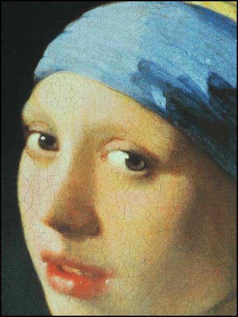 Obraz na płótnie - Dziewczyna z perłą, Vermeer, 45x65cm