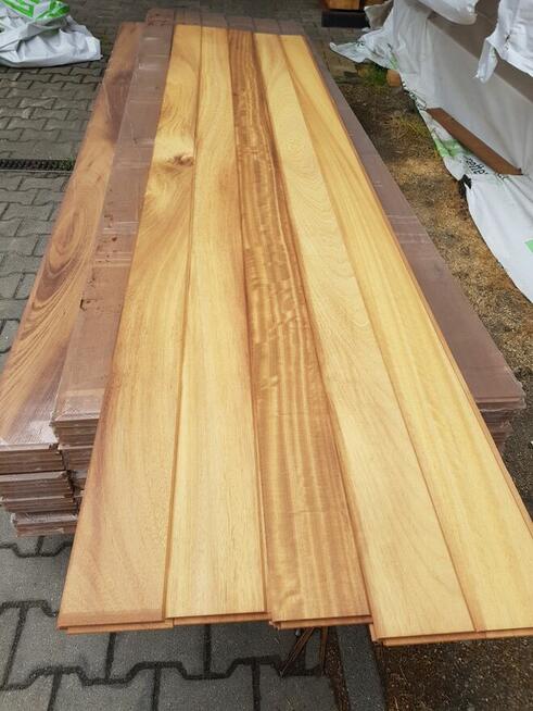 Deska drewniana iroko KL. Fas KD 15x145mm Profil faza (C)