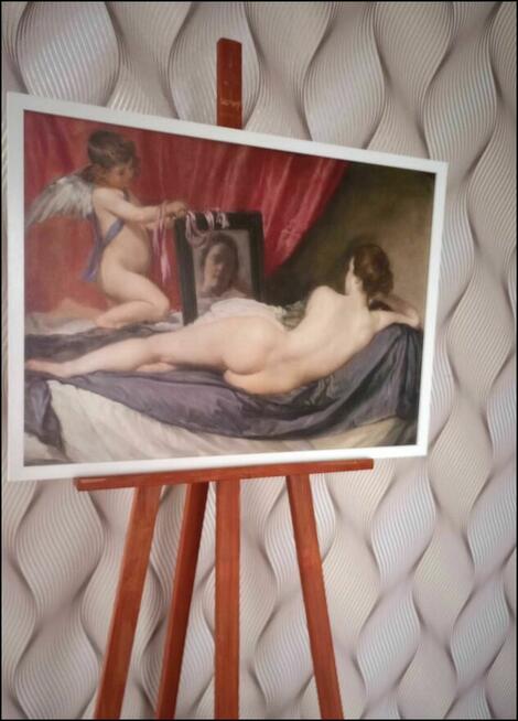 Obraz na płótnie - Wenus z lustrem - Diego Velázquez , 50x70cm