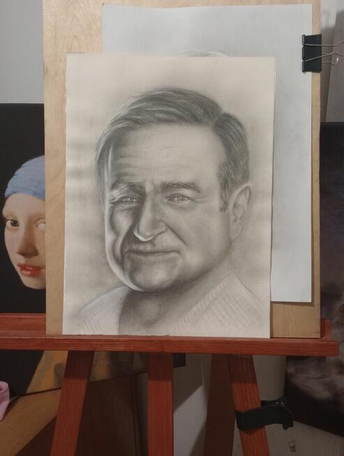 portret ołówkiem na podstawie zdjecia