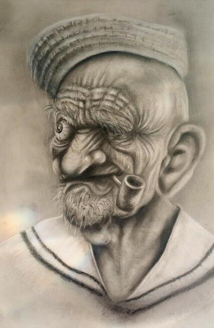 portret ołówkiem na podstawie zdjecia