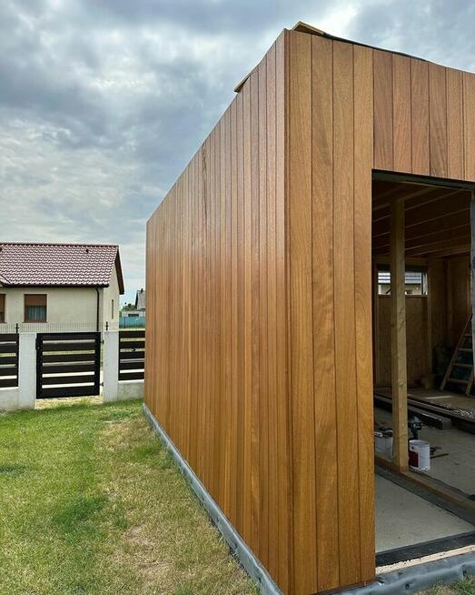 Deska drewniana iroko KL. Fas KD 15x145mm Profil faza (C)