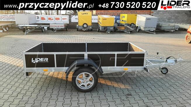 LT-107 przyczepa 244x134x35cm lekka 1 oś wzmacniana 750kg
