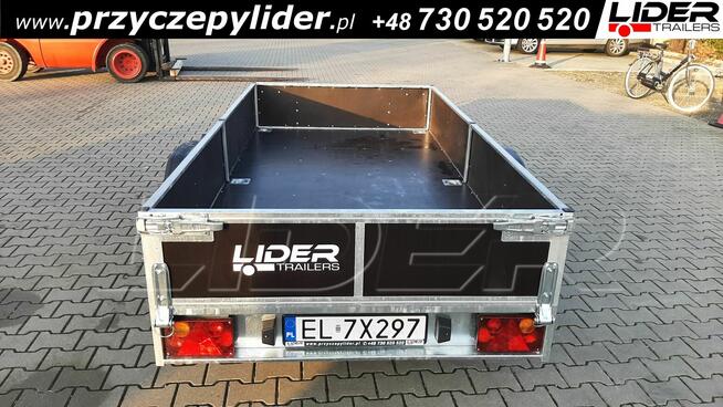 LT-107 przyczepa 244x134x35cm lekka 1 oś wzmacniana 750kg