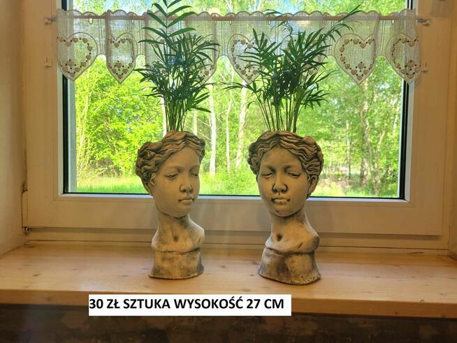 donica głowa ozodoba ogrodowa doniczki ozdobne