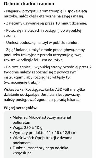 Urządzenie do masażu karku