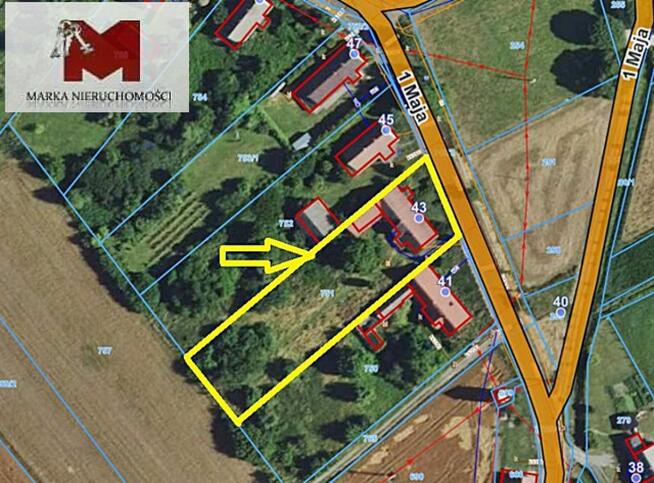 Dom Łąki Kozielskie gm. Leśnica Łąki Kozielskie, 1 Maja