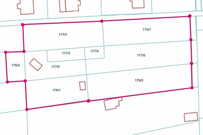 Duża działka budowlana z możliwością podziału
