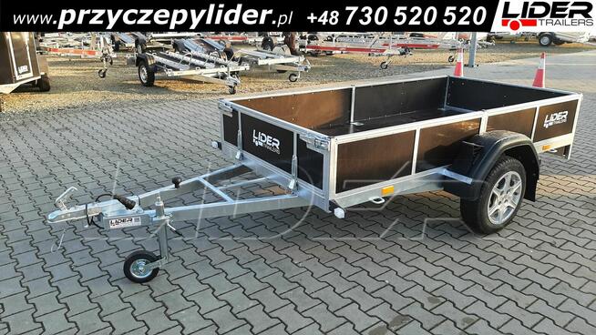 LT-107 przyczepa 244x134x35cm lekka 1 oś wzmacniana 750kg