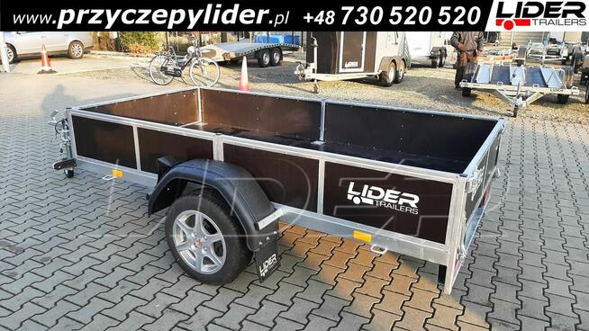 LT-107 przyczepa 244x134x35cm lekka 1 oś wzmacniana 750kg