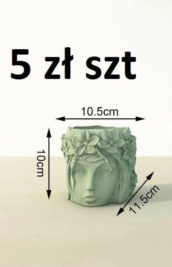 donica głowa ozodoba ogrodowa doniczki ozdobne