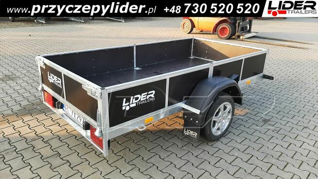 LT-107 przyczepa 244x134x35cm lekka 1 oś wzmacniana 750kg
