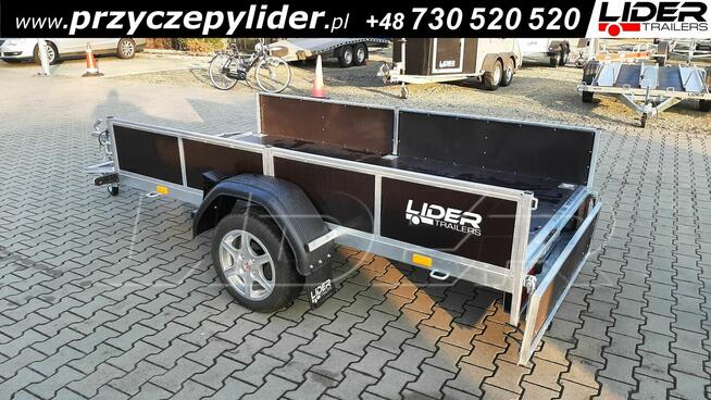 LT-107 przyczepa 244x134x35cm lekka 1 oś wzmacniana 750kg
