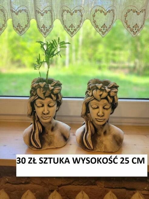 donica głowa ozodoba ogrodowa doniczki ozdobne