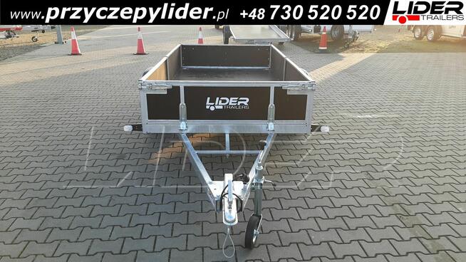 LT-107 przyczepa 244x134x35cm lekka 1 oś wzmacniana 750kg