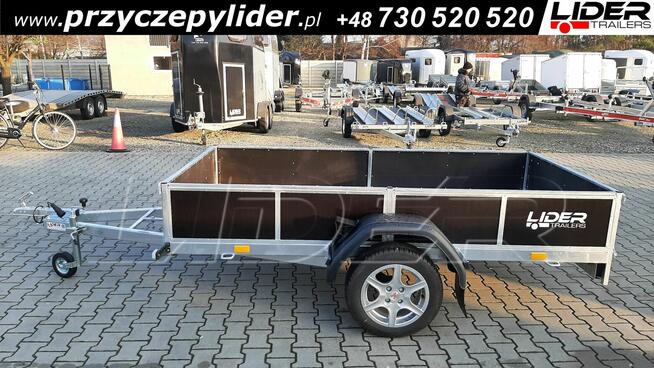 LT-107 przyczepa 244x134x35cm lekka 1 oś wzmacniana 750kg