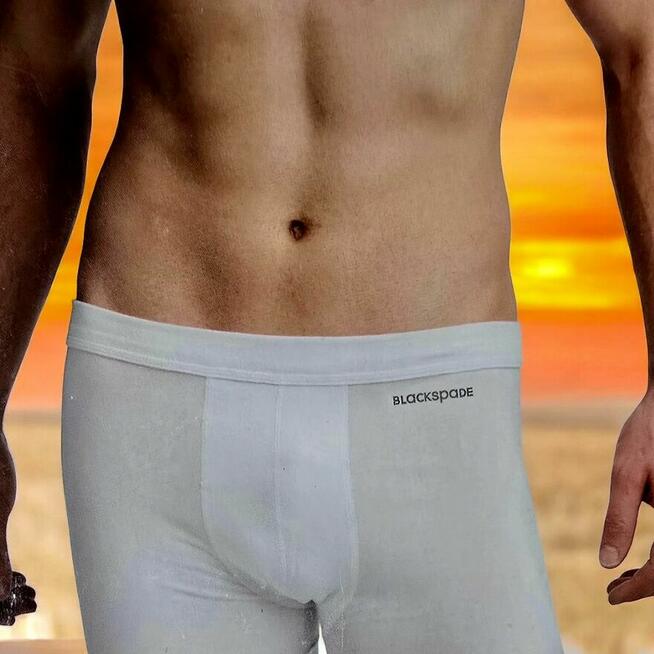 Boxerki męskie Blackspade białe 4XL