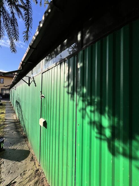 Garaż hala magazyn 20x6m 120m2 ogrodzenie