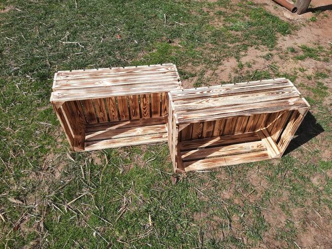 Skrzynka drewniana uniwersalna NUMER-5 opalana szlifowana