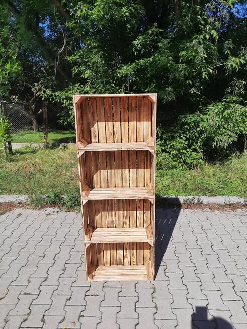 Skrzynka drewniana uniwersalna NUMER-5 opalana szlifowana