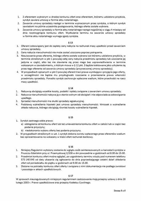 Syndyk sprzeda nieruchomość gruntową dz. nr 478.5 Mogilno Du