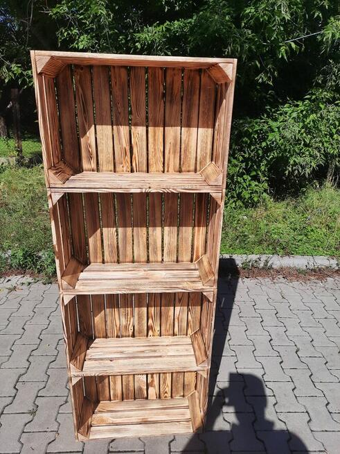 Skrzynka drewniana uniwersalna NUMER-5 opalana szlifowana