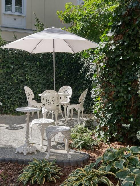 MEBLE OGRODOWE ŻELIWNE stół krzesło