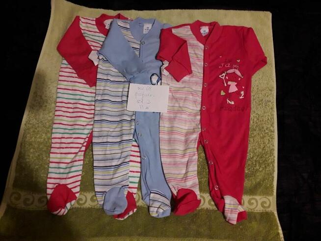 nowe pajace, śpiochy, body w rozm.68