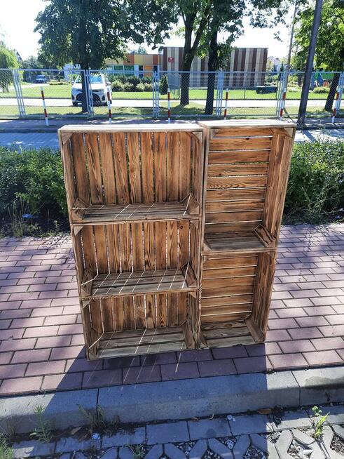 Skrzynka drewniana uniwersalna NUMER-5 opalana szlifowana