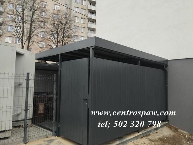 Wiata garażowa, śmietnikowa, zadaszenie, daszek nad drzwi