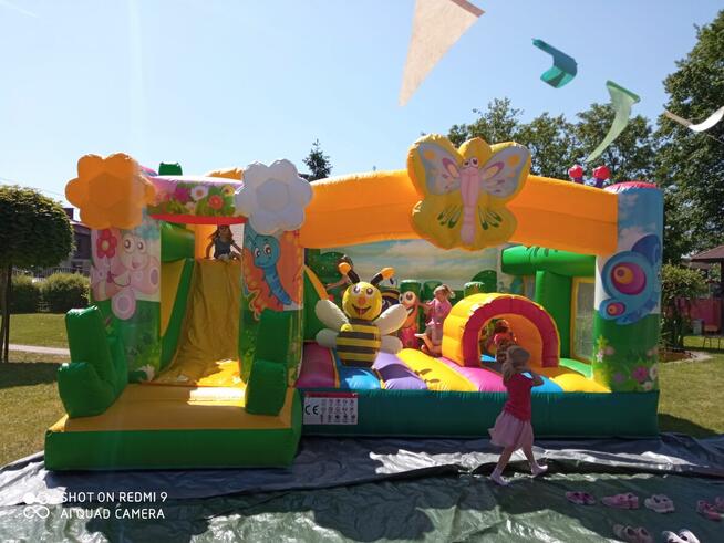 Wynajem i obsługa atrakcji plenerowych, dmuchańce, karuzele.