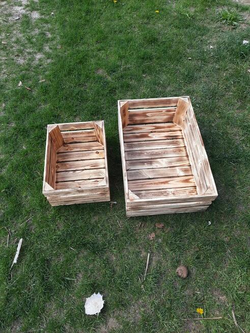 Skrzynka drewniana uniwersalna NUMER-5 opalana szlifowana