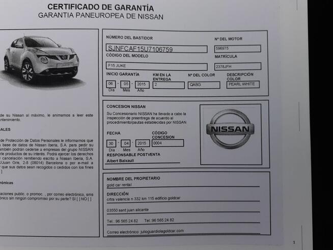 Nissan JUKE 1.5 Dci 110KM