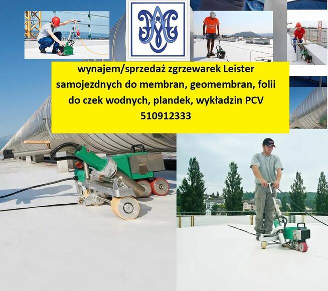 Sprzedaż wynajem usługi zgrzewanie pokryć dachowych Leister