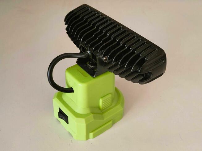 LAMPA 6 LED halogen 18W do RYOBI bardzo mocno, długo świeci
