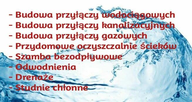 Usługi hydrauliczne przyłącza wod-kan
