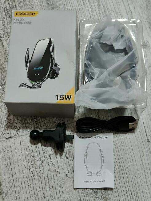 ESSAGER A4 Uchwyt / ładowarka bezprzewodowa samochodowa