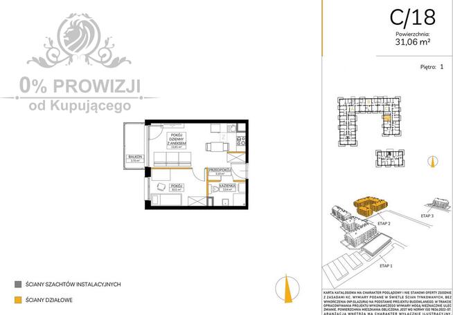 Mieszkanie 2 pokojowe z balkonem w pięknej zielonej okolicy