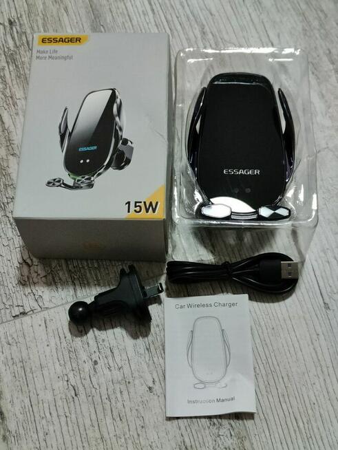 ESSAGER A4 Uchwyt / ładowarka bezprzewodowa samochodowa