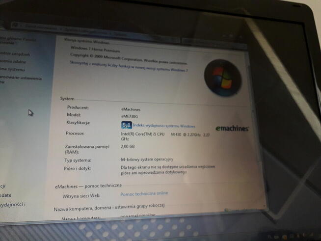 Sprzedam laptop emachines g640