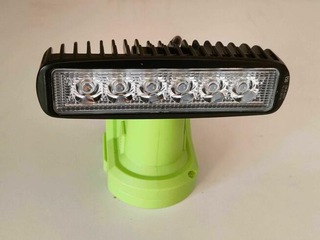 LAMPA 6 LED halogen 18W do RYOBI bardzo mocno, długo świeci