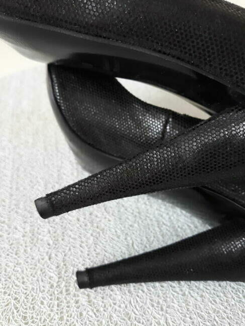 Czarne eleganckie wizytowe szpilki