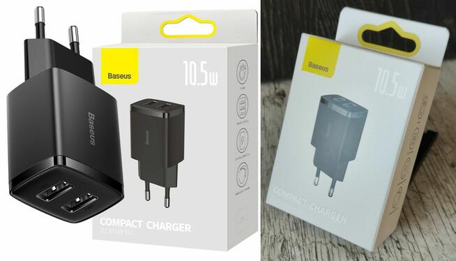 Ładowarka sieciowa / Zasilacz / Baseus Compact Charger 2U