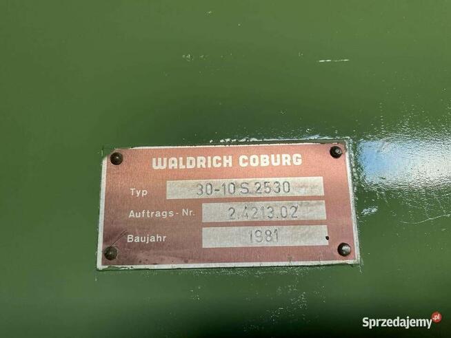 Szlifierka do łóż Waldrich Coburg 30-10s2530 z wyposażeniem