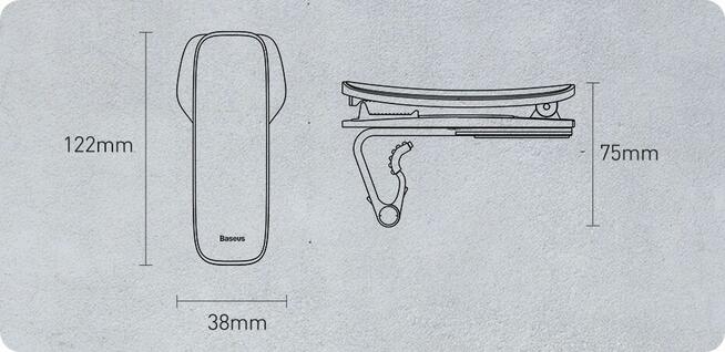 Uchwyt samochodowy na telefon (GPS) (Baseus Big Mouth Pro)