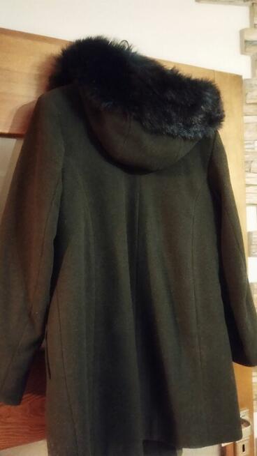 Krótki płaszcz butelkowa zielenń 48