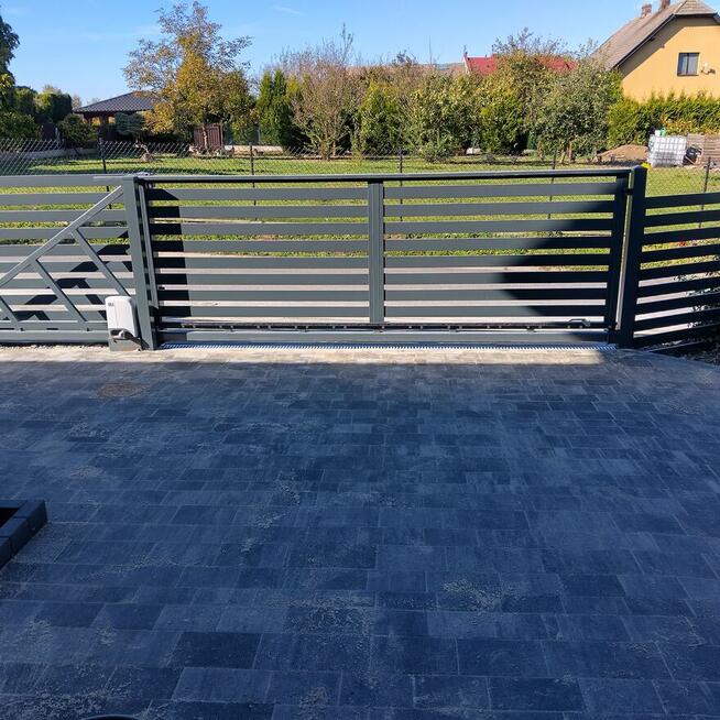 Brama przesuwna wypełnienie Aluminium, bramy przesuwne