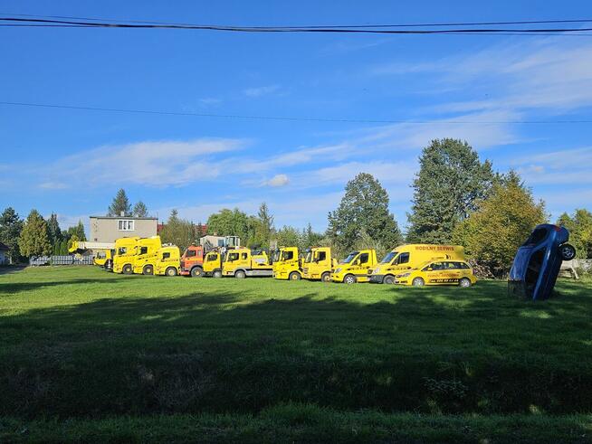 Pomoc drogowa Laweta Holowanie Serwis Mobilny Dźwig koparki