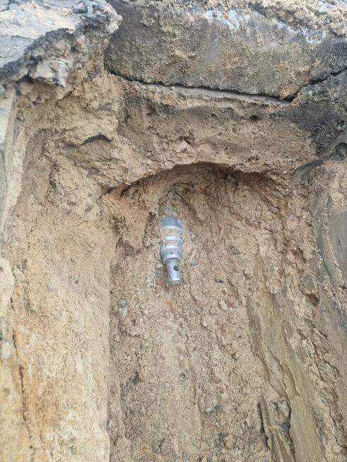 Przeciski wbijanie rur stalowych przyłącza wod-kan