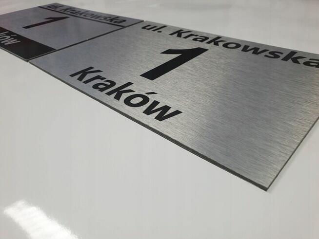 TABLICA tabliczka ADRESOWA Z NUMEREM domu i ulicą 9 wzorów